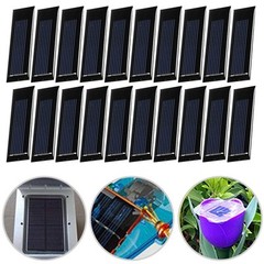 Set of Twenty Compact Solar Panels Great for Household and Outdoor Use