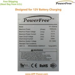 MonoPlus Solar Off Grid 150w 150 Watt Panel Charging Kit for 12v Battery RV Boat