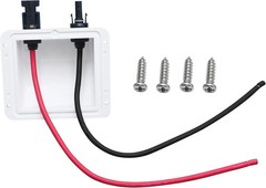 Solar Cable Entry Gland Box 1FT 10AWG Waterproof UV Resistant for RVs Boats
