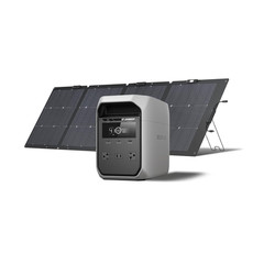 Solar Generator DELTA Classic with 220W Solar Panel, 1024Wh Lifepo4 Battery Por