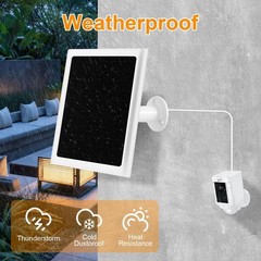Solar Panel Charger for Ring Cameras – Waterproof 6W 5V, 3-Pack, Compatible with