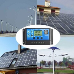 60A Solar Panel Battery Regulator Charge Controller PWM LCD Dual USB 12V24V