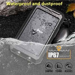 20000mAh 200W Portable Solar Panel Kit USB Solar Power Bank Battery Charger Set