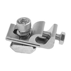 10Pcs Solar Mounting System Grounding Clip Lug Bracket Clamps Photovoltaic