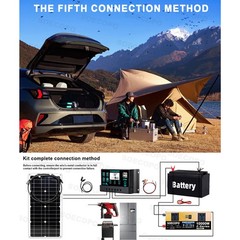 10000W Solar Power System Kit, 12V24V to 110V/220V Inverter Flexible Panel