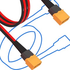 Male XT60 to Male XT60 Connectors Cable Connection Line 12AWG Converters Cord