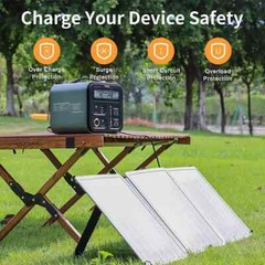 60W Portable Solar Panel GOFORT Foldable Solar Charger USB 18V DC QC 3.0 Output