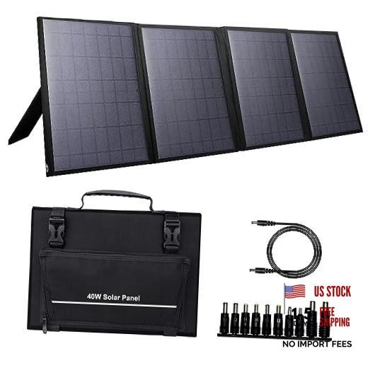 Portable Solar Panel Foldable Solar Charger for Outdoor Solar Power Station 40W