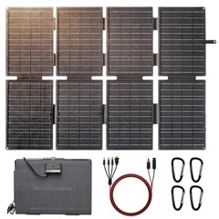 ALLPOWERS Portable Power Station 256Wh 300W Solar Generator AC +Solar Panel 160W