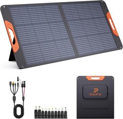 100W Portable Solar Panel,RV Essentials, 20V ETFE Foldable Solar Charger