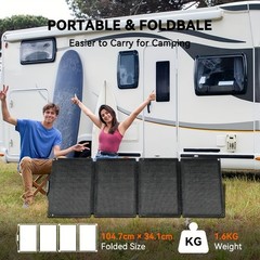 200W Solar Generator Portable Power Station with 60W Panel for Outdoor Camping