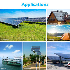 200 Watt Solar Panel, Monocrystalline Solar Panels for 12V/24V/48V System, High