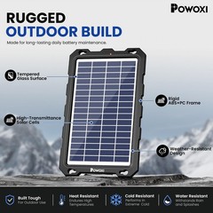 7.5W 12V Solar Battery Charger Kit | Trickle Maintainer | Smart Charge Controlle