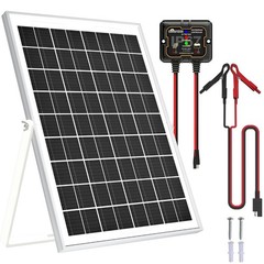 20W 12V Solar Panel Kit Battery Charger MPPT Controller SOLPERK