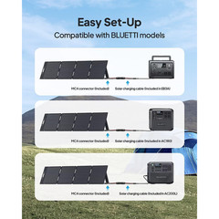 BLUETTI 200W Solar Panel Foldable IP67 for Portable Power Station for Camping
