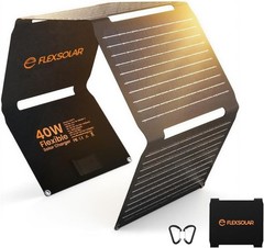 Waterproof 40W Solar Charger – Triple-Port Fast Charging for Outdoors