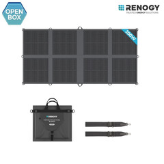 Open Box Renogy 200W Portable Solar Panel Blanket For Power Station Generator RV