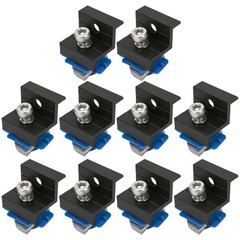 10Pcs Solar Panel End Clamps – Aluminum Alloy 30mm 35mm Black Clamp Brackets …