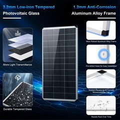 400W 800W Solar Panel 18V Mono N-Type Charger RV Home Off-Grid