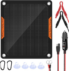 OYMSAE 5W 12V Solar Car Battery Charger Portable Waterproof Solar Power Battery