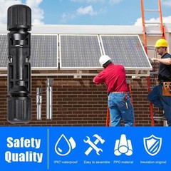 5~20 pairs Male Female Wire Cable Connector Set Solar Panel 30A Waterproof
