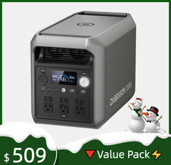 Portable Power Station 2200W 2048Wh Solar Generator App Control LiFePO4 Battery