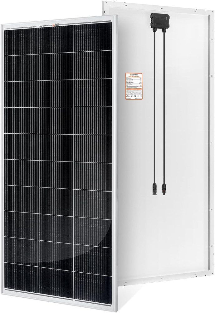RICH SOLAR 200 Watt 12 Volt 18BB Cell Monocrystalline Solar Panel N-Type Cells H