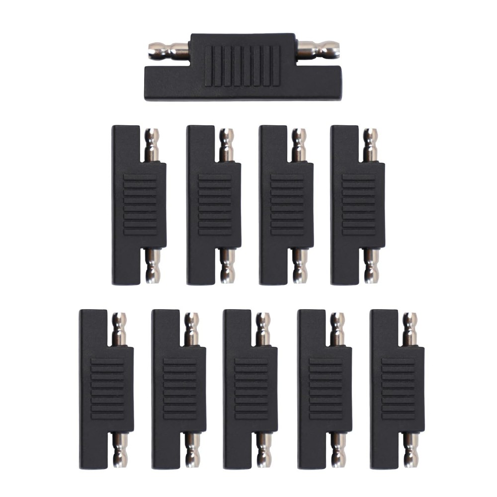 10 Pack SAE to SAE Polarity Reverse Quick Disconnect Cable Plug Adapter