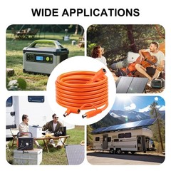 50FT 14AWG Solar Panel Extension Cable, DC7909 Male to Female, Compatible with P