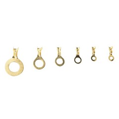 150PCS Ring Type Cable Wire Connector Gold Plated Copper Crimp Terminal Set
