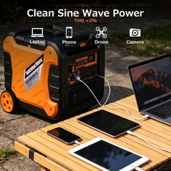 Inverter Generator 8000W Outdoor Portable Generators Gas Powered Super Quiet wit
