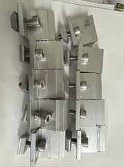 Zhengmy 10 Pack Solar Panel Mid Clamps 1.06 Inch Solar Panel Bracket Aluminiu…