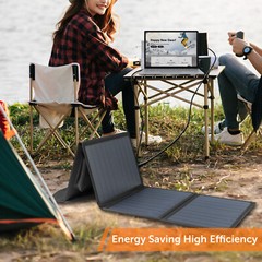 40W Folding Solar Charging Panel-Charge Smartphones/Tablets/Other Devices