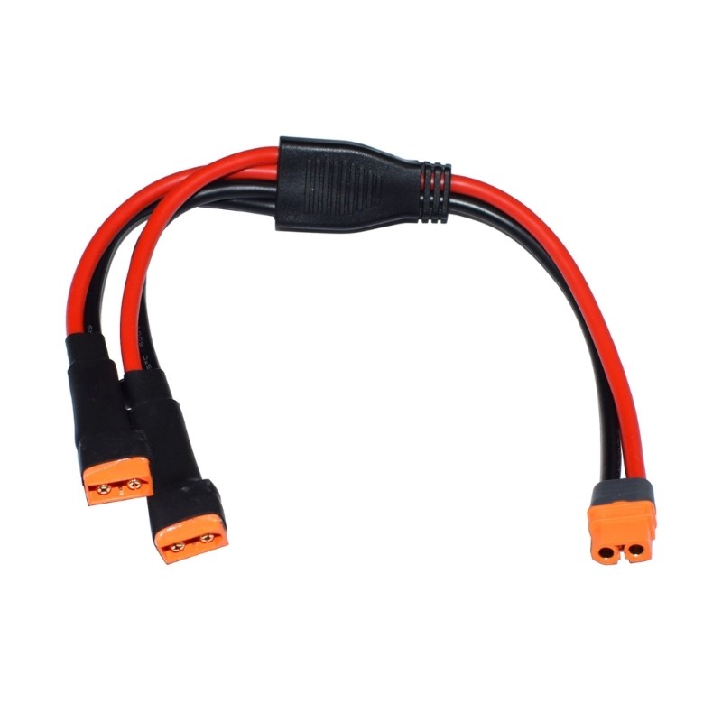 XT60 Solar Panel Y Splitters Cable For Connection With 2 Male To 1 Female Port