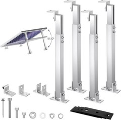 Zonon 4 Pcs Adjustable Solar Panel Tilt Mount Brackets Aluminum Alloy Solar Pane