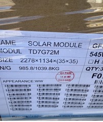 Solar Panel Talesun 545W NEW Model TD7G72M-545