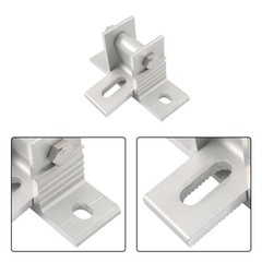 2 Set 14-27IN Solar Panel Rack Adjustable Aluminum Holder For 50-400 Watt Panels