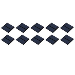 10Pack Mini Solar Panel Cell 3V 125mA 0.375W 52mm x 52mm