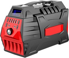 Red Portable Power Station 296Wh Outdoor Solar Generator Backup Battery