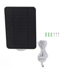 White 4W 5V Solar Panel For For Ring For Blink Security Camera IP65ˇ