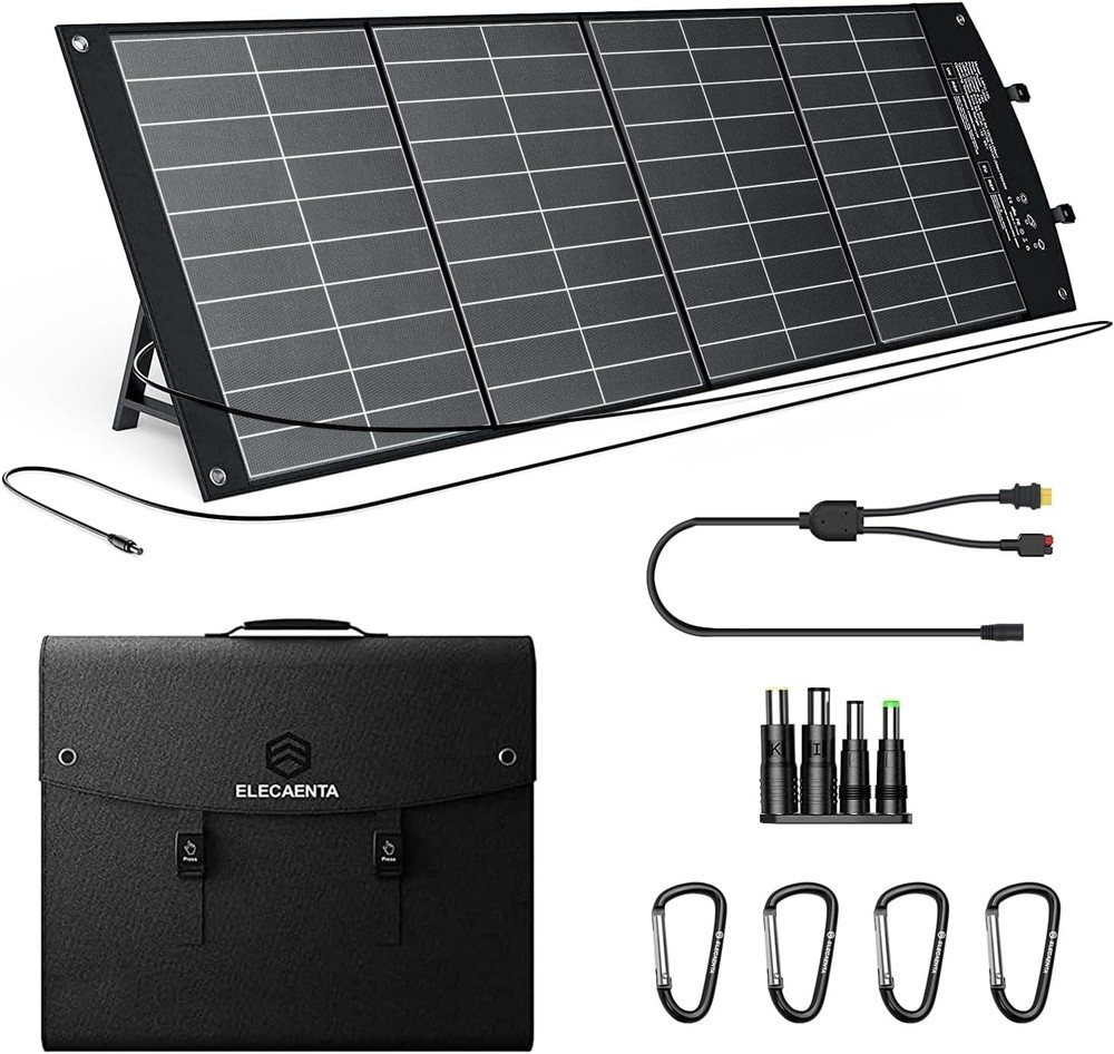 120W Portable Solar Panel HPBC for Jackery EF Ecoflow Bluetti 25.4