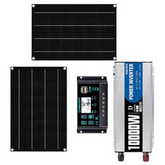 10000W Solar Starter Kit 2x High-Yield Solar Panels + 100A Charge Controller