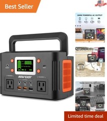 Versatile 178Wh Solar Generator with 2 AC Power Sockets – Emergency Backup Power