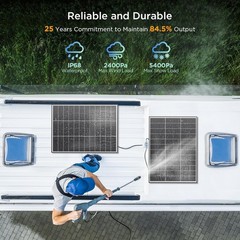 Compact 100W Solar Panel – 25% Efficiency Monocrystalline PV