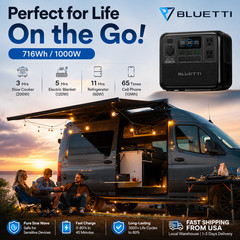 BLUETTI AC70 768Wh 1000W Portable Solar Generator Fast Ship from USA New
