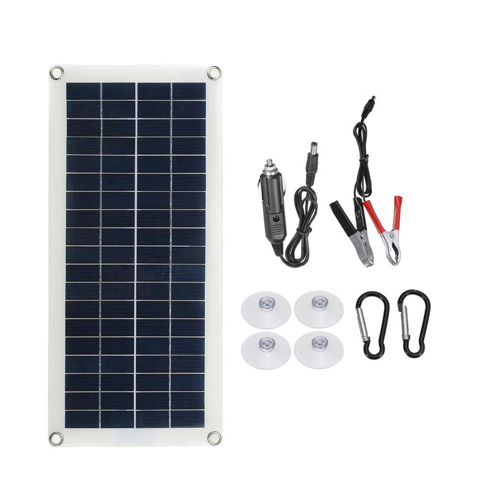 10W Solar Panel 18V Solar Cell Controller Solar Plate Kit for Phone RV Car1257