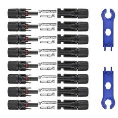 16 PCS Solar Panel Connectors, Male/Female IP67 Waterproof 1000V 30A Solar Ca…