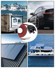 Waterproof Solar Connector Entry Gland Cable Junction Box Through RV Roof Sol…
