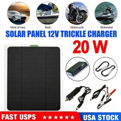 20W 12V Solar Panel Kit,Solar Battery Trickle Charger +10A PWM Charge Controller