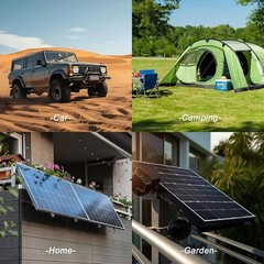 20W 18V Solar Battery Charger Trickle Maintainer Solar Panel Kit for Car Boat RV